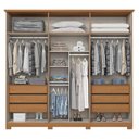 Ver imagem 4 de Guarda Roupa Casal Leblon D327 6 Portas de Bater 6 Gavetas Cinamomo Off White Henn
