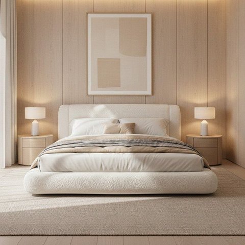 Cama Casal King 193x203 Cloud Boucle/Off White