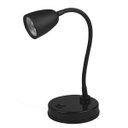 Ver imagem 1 de Luminaria de Mesa Led Abs Preto 4w 3000k Yamamura