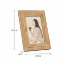 Ver imagem 4 de Porta Retrato de Mesa Decorativo com Vidro para Foto Marrom 15x20cm Decorar a Casa