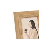 Ver imagem 3 de Porta Retrato de Mesa Decorativo com Vidro para Foto Marrom 15x20cm Decorar a Casa