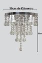 Ver imagem 4 de Lustre Moderno de Cristal Legítimo K9 30mm para Sala:bivolt