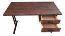 Ver imagem 5 de Mesa Escritório com 2 Gavetas Preto/Imbuia