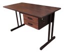 Ver imagem 2 de Mesa Escritório com 2 Gavetas Preto/Imbuia
