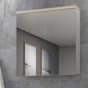 Ver imagem 1 de Armário de Banheiro 65cm 02 Portas Ref 690 Cewal - Branco/carvalho Berlin