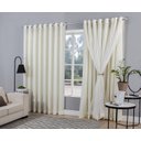 Ver imagem 1 de cortina quarto voal xadrez c/ forro tecido palha 4,00x2,80