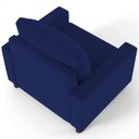 Ver imagem 7 de Poltrona Decorativa para e Recepção Malta L02 Suede Azul Marinho - Lyam Decor