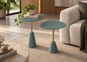 Ver imagem 1 de Conjunto Mesa de Canto Napoli Metal Verde Oliva