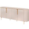 Aparador Buffet para Sala de Jantar 4 Portas Orgânico Lia D05 Off White - Lyam Decor - 1