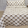 Edredom Casal de Malha 100% Algodão Fio 30.1 Penteado Super Macio - Antialérgico Xadrez - 6