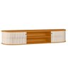 Rack Suspenso para Sala Algarve - 7 Decor Cinamomo e Off White - 3