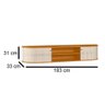 Rack Suspenso para Sala Algarve - 7 Decor Cinamomo e Off White - 5