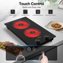 Ver imagem 5 de Vbgk Cooktop Elétrico 3000w com 2 Queimadores e Controle Touch (preto)