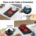 Ver imagem 6 de Vbgk Cooktop Elétrico 3000w com 2 Queimadores e Controle Touch (preto)