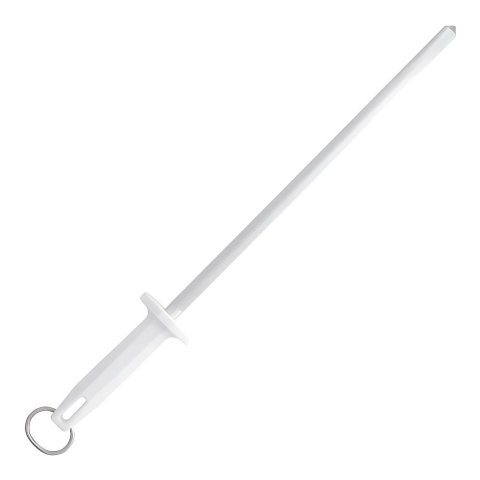 Chaira com Haste Estriada de com Cabo Branco 12" 30cm - Starrett Bkw407-12