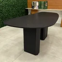 Ver imagem 2 de Mesa de Jantar Orgânica Cora 135x90cm Base Duplo Ébano Personal Art Design