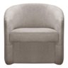 Poltrona Decorativa Orgânica Fly para Sala Recepção Estética Camarim Linho Creme Sofa Store - 6