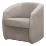 Poltrona Decorativa Orgânica Fly para Sala Recepção Estética Camarim Linho Creme Sofa Store - 1