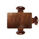 Ver imagem 2 de Mesa de Madeira Retangular com 3 Cadeiras para Apartamento Pequeno