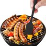Pincel Culinário De Silicone Cozinha e Churrasqueira Untar:PRETO - 3
