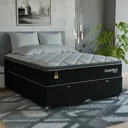 Ver imagem 7 de Cama Box Baú Queen + Colchão Comfort Class Pillow Top Preto/suede Preto