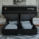 Ver imagem 6 de Cama Box Baú Queen + Colchão Comfort Class Pillow Top Preto/suede Preto