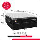 Ver imagem 4 de Cama Box Baú Queen + Colchão Comfort Class Pillow Top Preto/suede Preto