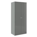 Ver imagem 1 de Guarda-roupa Solteiro 2 Portas Cabideiro 75x175cm London Cinza 6502