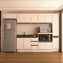 Ver imagem 1 de Cozinha Compacta 6 Peças 250038 sem Tampo Koya Creme Politorno Móveis