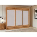 Ver imagem 6 de Guarda-roupas Casal Nice 3 Portas 4 Gavetas Flex com Pés S/ Kit - Lp - Rei de Casa Amendoa Clean/off