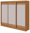 Ver imagem 1 de Guarda-roupas Casal Nice 3 Portas 4 Gavetas Flex com Pés S/ Kit - Lp - Rei de Casa Amendoa Clean/off