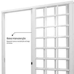 Porta de Aço 215x160cm Minas Sul Mgm Abertura Esquerda - 4 Porta de Aço 215x160cm Minas Sul Mgm Abertura Esquerda - 4