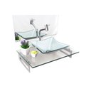 Ver imagem 2 de Kit Cuba de Vidro + Tampo + Suporte - Gabinete P/ Banheiros:prata