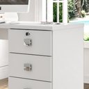Ver imagem 4 de Mesa para Escritório 4 Gavetas e Rodízios Dubai