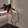 Suporte Porta Secador de Cabelo Preto com Ventosa de Parede Aço Faciliti Schmitt - 2