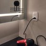 Suporte Porta Secador de Cabelo Preto com Ventosa de Parede Aço Faciliti Schmitt - 6