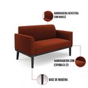 Ver imagem 3 de Namoradeira e 2 Poltronas Base Madeira Preto Marisa Bouclê Terra D03 - D’Rossi