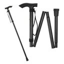 Ver imagem 1 de Bengala Retrátil Dobrável Ajustável Alum Tipo T de Ate 200kg:preto