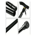 Ver imagem 2 de Bengala Retrátil Dobrável Ajustável Alum Tipo T de Ate 200kg:preto