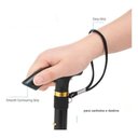 Ver imagem 3 de Bengala Retrátil Dobrável Ajustável Alum Tipo T de Ate 200kg:preto