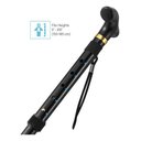 Ver imagem 4 de Bengala Retrátil Dobrável Ajustável Alum Tipo T de Ate 200kg:preto