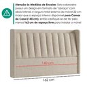 Ver imagem 6 de Cabeceira Casal 140 cm Lumina com Frame Linho Sl 71 Peer