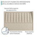 Ver imagem 5 de Cabeceira Casal 140 cm Lumina com Frame Linho Sl 71 Peer