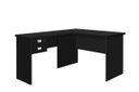 Ver imagem 2 de Mesa / Escrivaninha em L Para Computador TAUR 2 Gavetas sendo 1 Com Chave e Puxadores Cromados Cor P