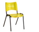 Ver imagem 1 de Cadeiras Iso Fixa Desmontável Empilhavel - Recepção - Sala de Espera - Cor Amarelo