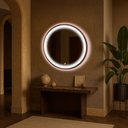 Ver imagem 1 de Espelheira 100x100 E08 Rose Gold Aluminio Sup Par Led Jat 02 Branco Bivolt Touch