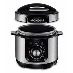 Panela de Pressão Elétrica Mondial Pratic Cook 5l Premium Pr/inox Pe-48-5l 110v - 5