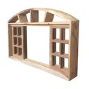 Ver imagem 3 de Janela de Madeira Vitro de Correr Quadriculado em Arco de Itaúba Batentes de 14 Cm-1.40(l)x1.00(a)