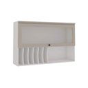Ver imagem 2 de Aéreo 1,20 Cm com Porta de Vidro e Porta Pratos 100% Mdf 1510 Linha Iluminata Genialflex