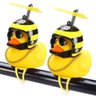 Pato Patinho Malandro Kit 2 Uni Enfeite Guidao Bike Moto Sino Luz Sinalizaçao Buzina Oculos Cordao M - 6